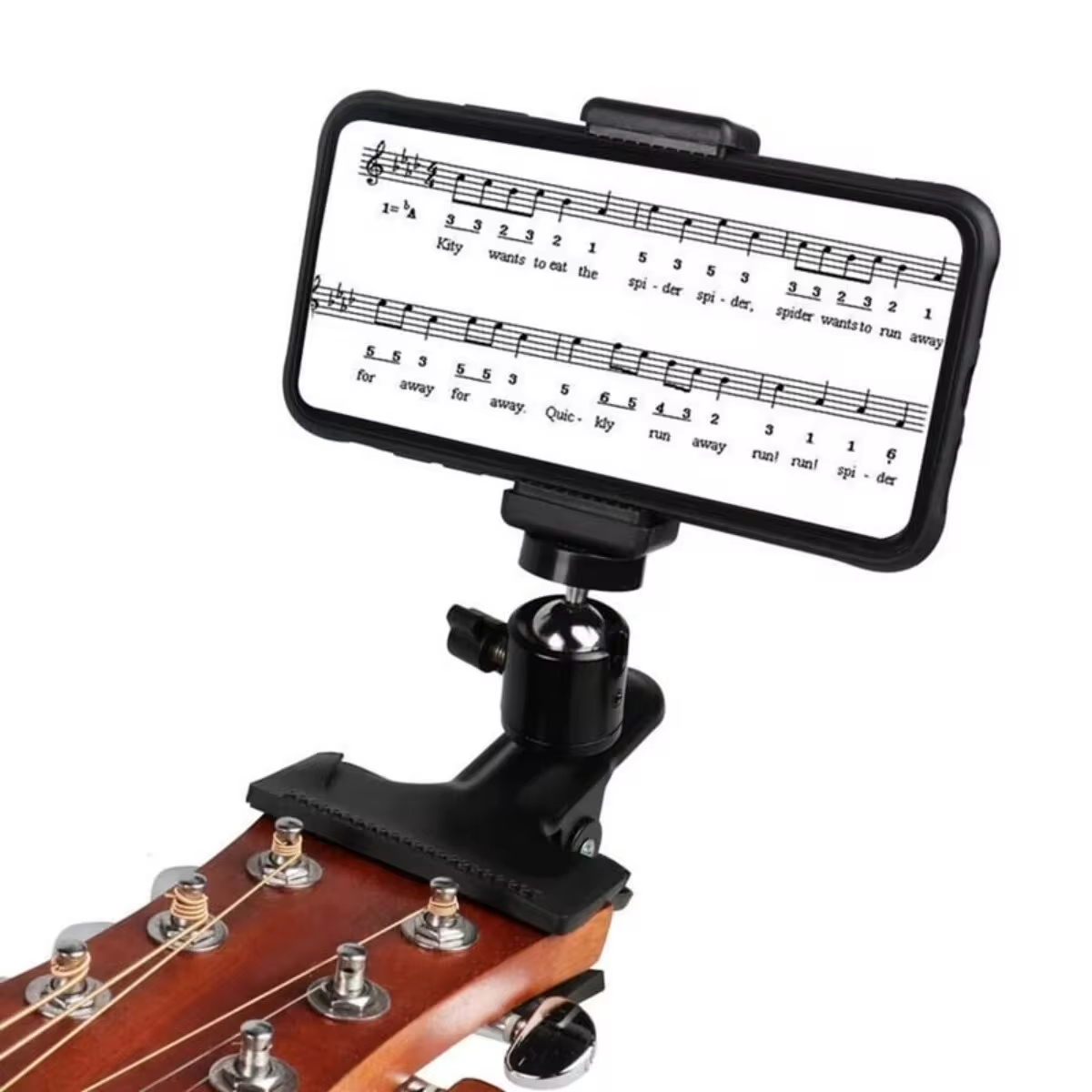 Auto Tracking Tripod - Miwayer Guitar Head Clip Mobile Phone