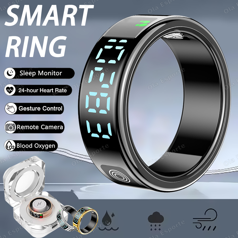 SR08 Smart Ring with Charging  - đánh giá và giá Smart Ring Health
