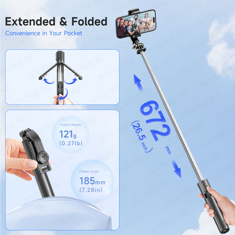 Selfie Stick Tripod with Detac - đánh giá và giá Auto Tracking Tripod