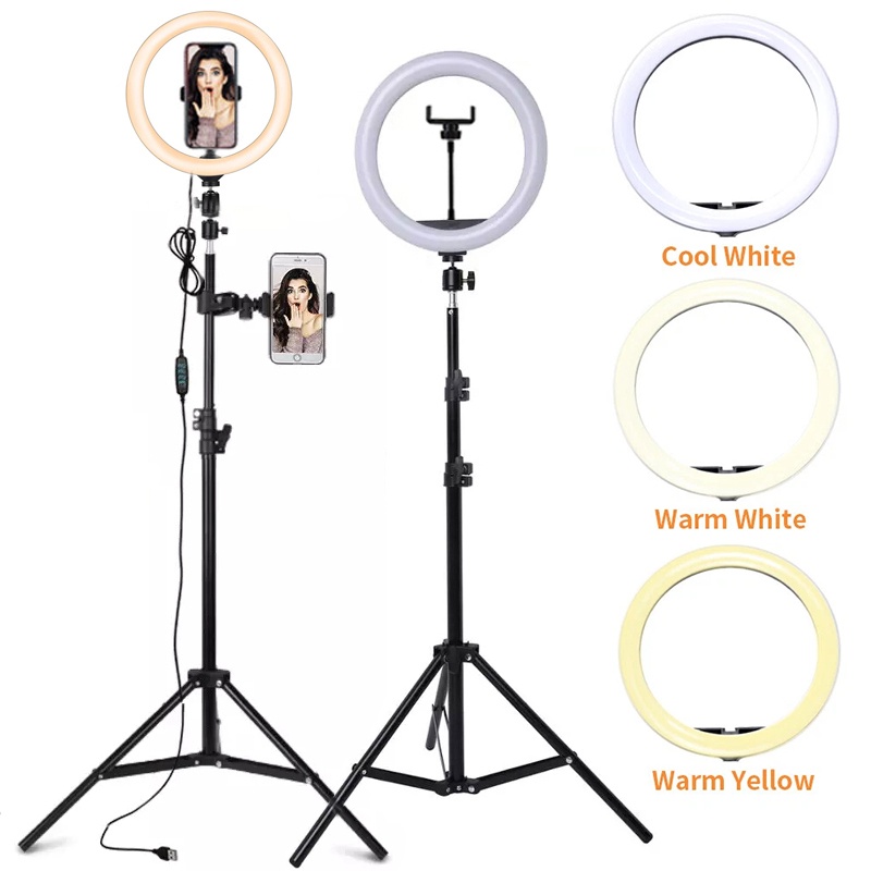 6/10/12 Inch LED Selfie Ring L - đánh giá và giá Auto Tracking Tripod