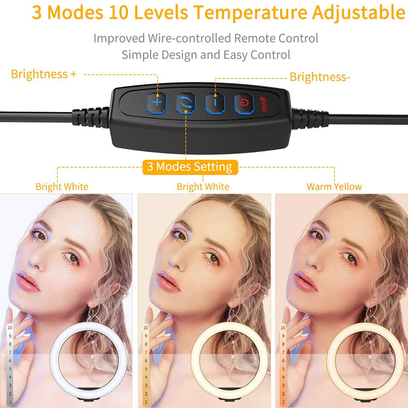 6/10/12 Inch LED Selfie Ring L - đánh giá và giá Auto Tracking Tripod