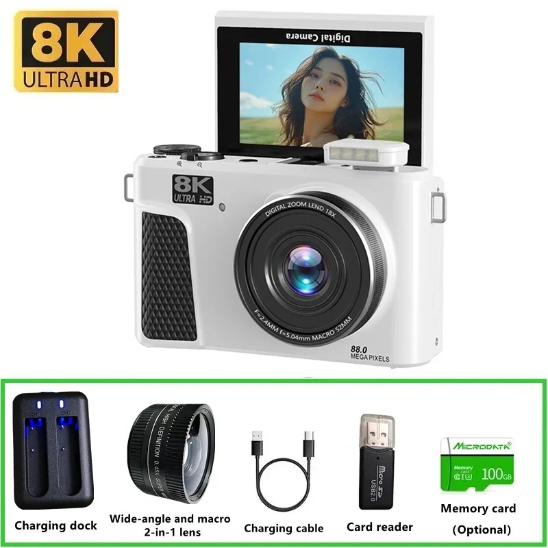 WD300 8K Digital Camera 88MP v - đánh giá và giá Electronics Gadgets For Home