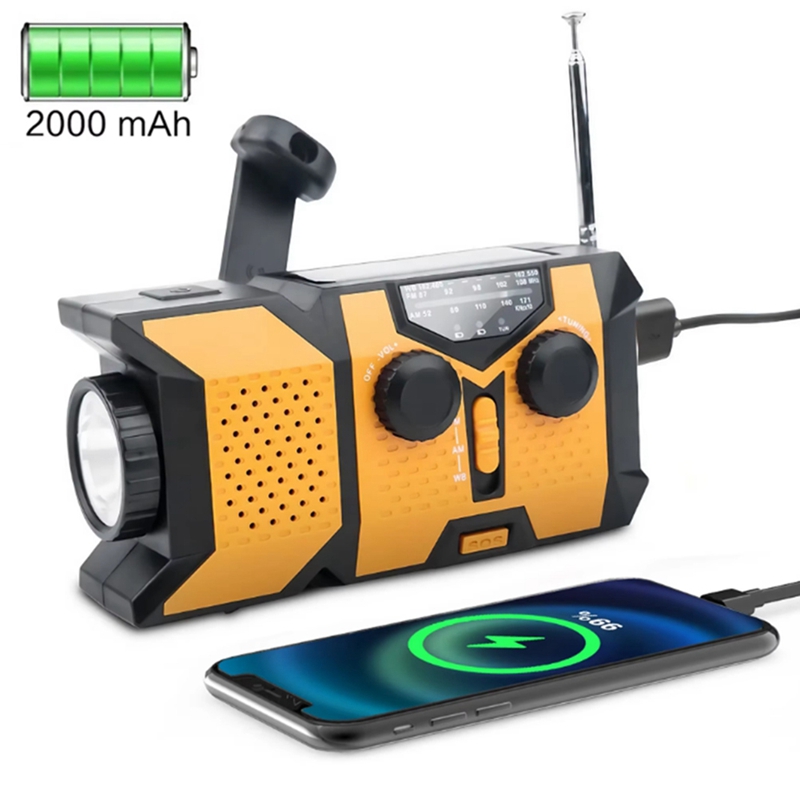 Solar Hand Crank Radio with LE - đánh giá và giá Solar Powered Charger