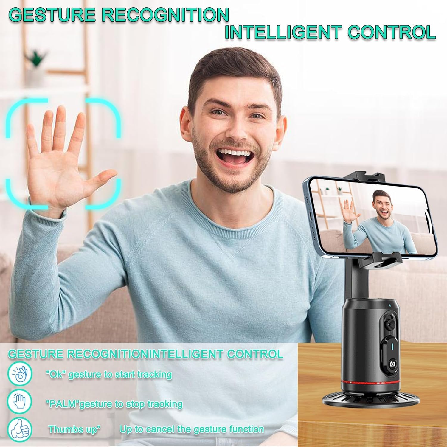 Auto Face Tracking Tripod 360° - đánh giá và giá Auto Tracking Tripod