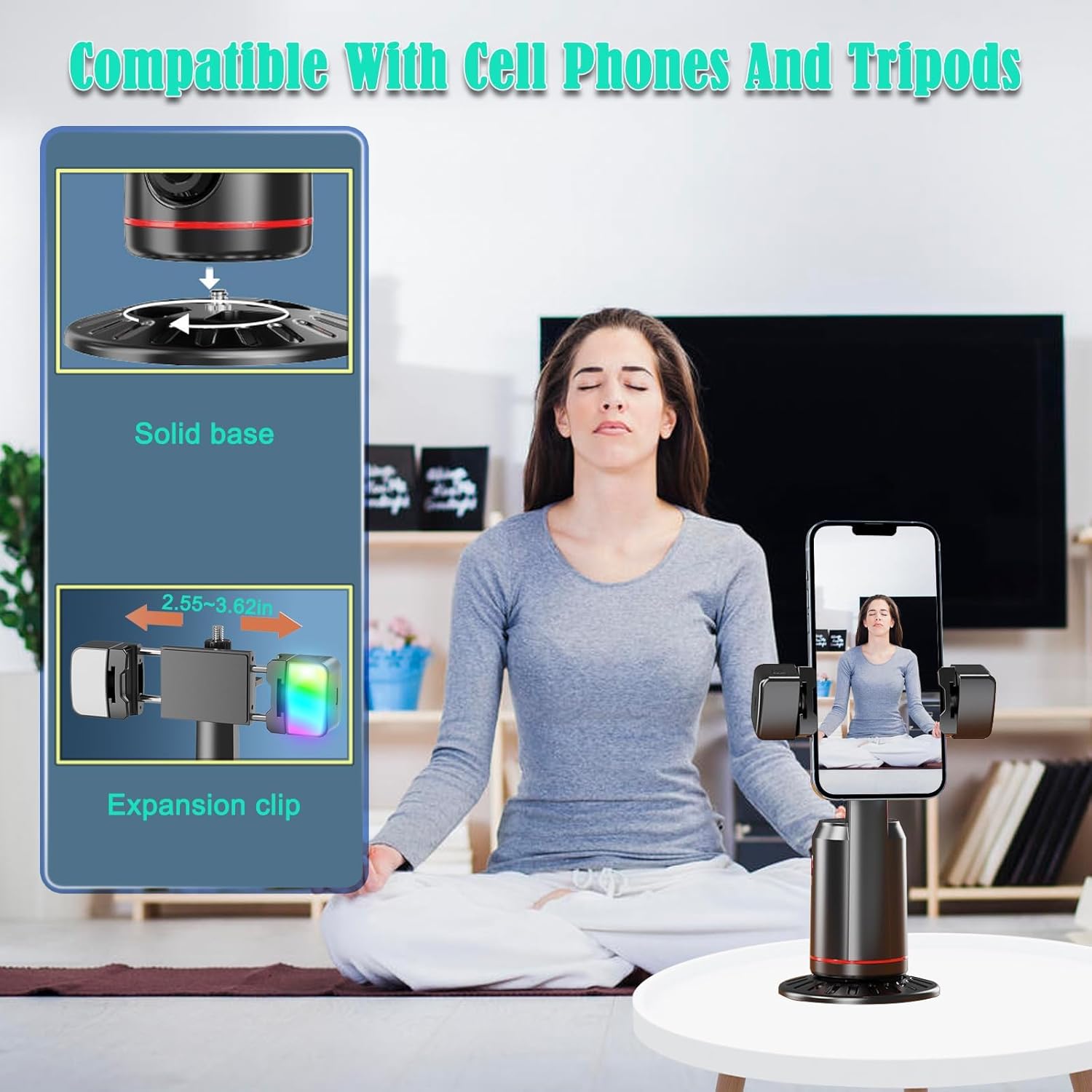 Auto Face Tracking Tripod 360° - đánh giá và giá Auto Tracking Tripod