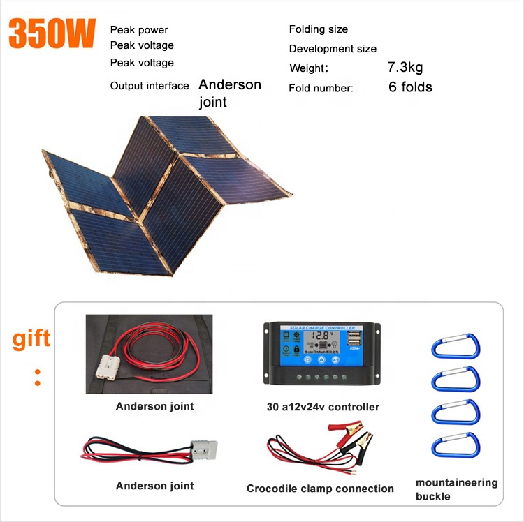 350W Flexible Monocrystalline  - đánh giá và giá Solar Powered Charger