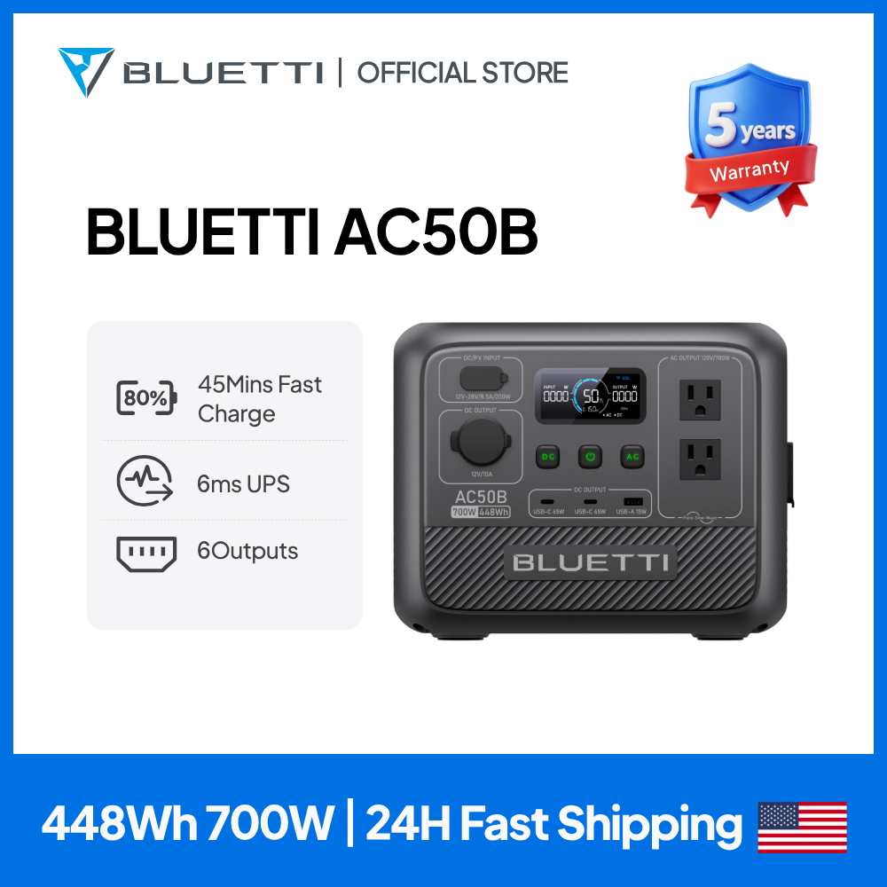 BLUETTI AC50B Portable Power S - đánh giá và giá Solar Powered Charger