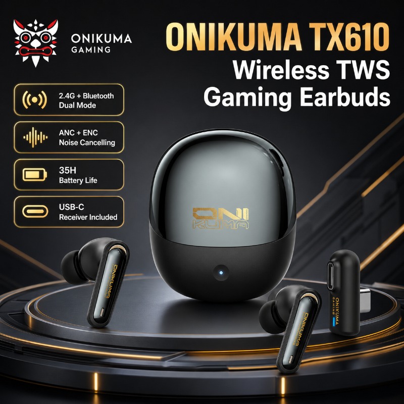 ONIKUMA TX610 Wireless Gaming  - đánh giá và giá Earbuds Anc Wireless