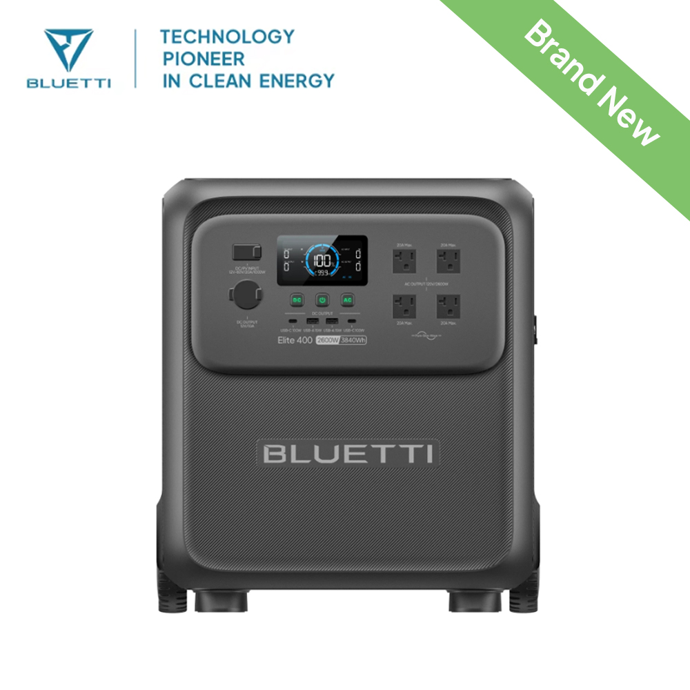 BLUETTI Elite 400 2600W 3840Wh - đánh giá và giá Solar Powered Charger