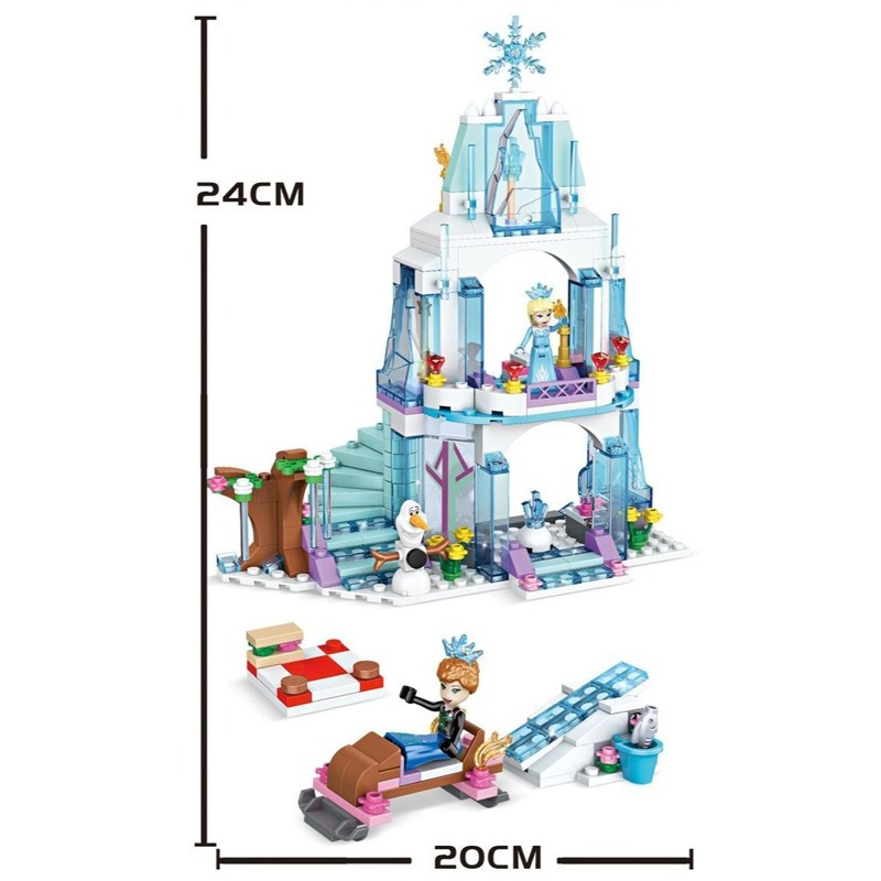 Elsa Ice Castle Building Block - đánh giá và giá Elsa Gadget