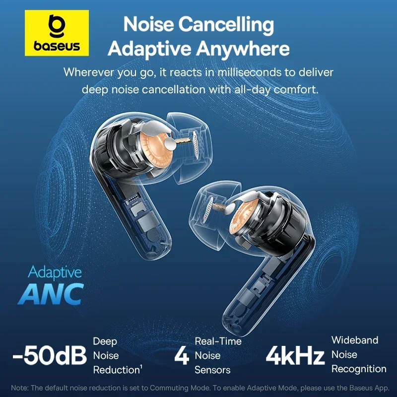 Baseus EP10 Pro ANC Earbuds Wi - đánh giá và giá Earbuds Anc Wireless