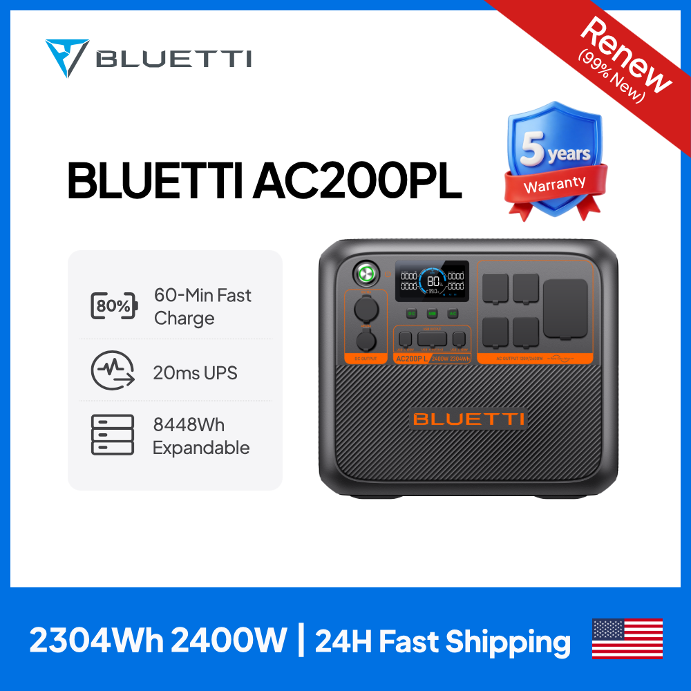 BLUETTI AC200PL Portable Power - đánh giá và giá Solar Powered Charger