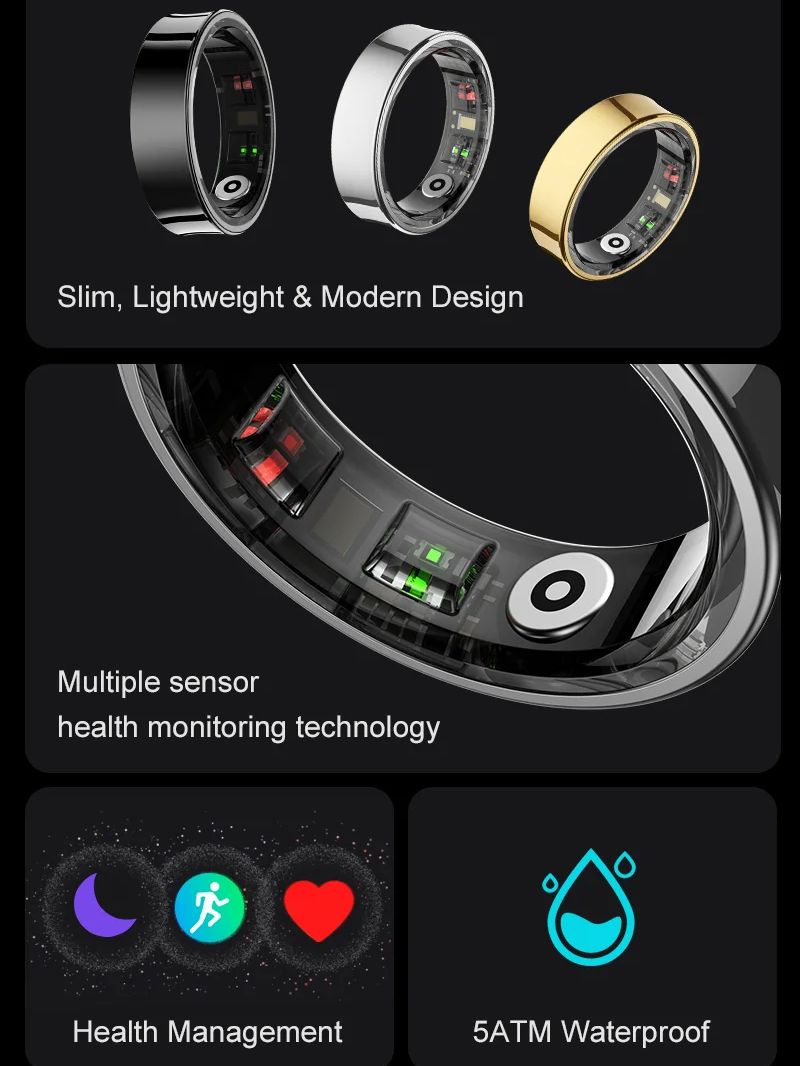 New Smart Ring R09 Health Moni - đánh giá và giá Smart Ring Health
