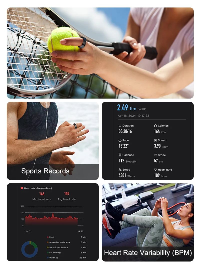 New Smart Ring R09 Health Moni - đánh giá và giá Smart Ring Health