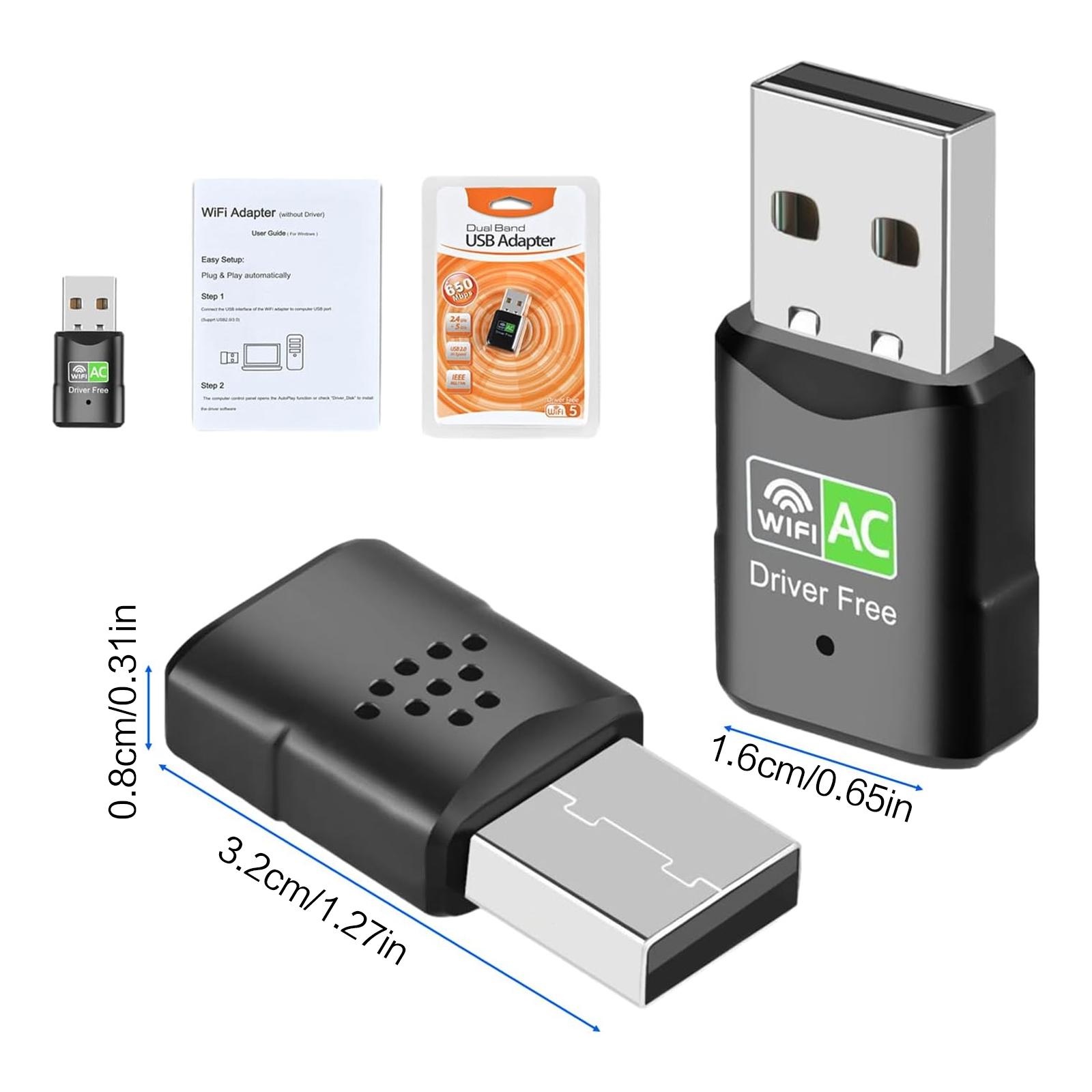 AC600 USB WiFi Adapter, Dual B - đánh giá và giá Mini Pc Windows